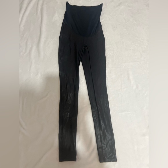 SPANX faux leather maternity legging size S - Picture 13 of 14